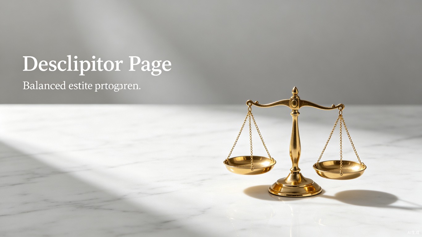 Golden justice scale symbolizing balance and transparency