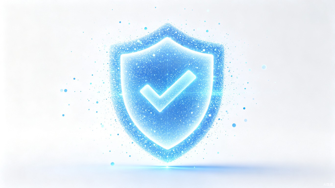 Digital shield representing data protection and privacy